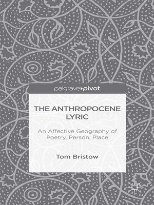 cover image of The Anthropocene Lyric